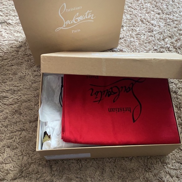 NEW- Christian Louboutin Aliochette Flat Leopard